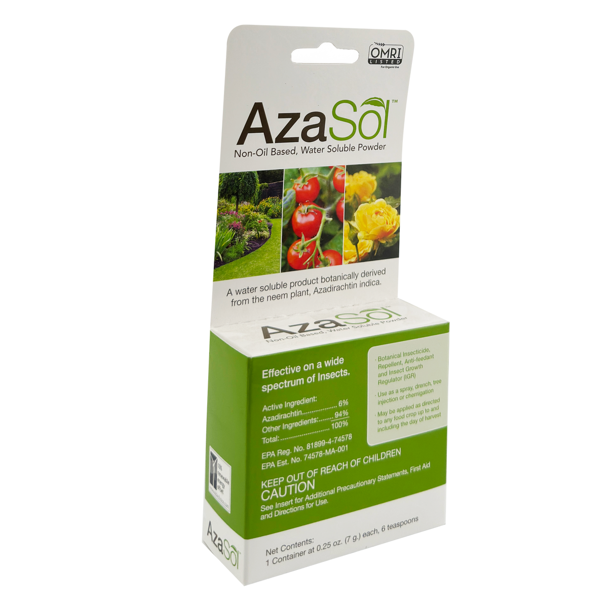 AzaSol WSP Botanical Insecticide .25oz – NaturesGoodGuys