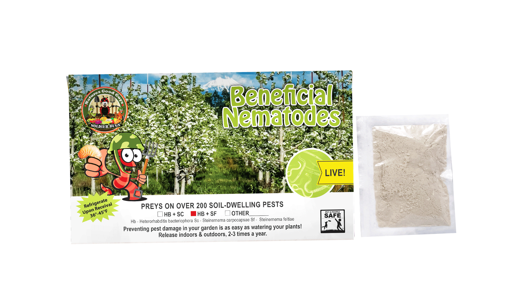 beneficial nematode fungus gnat control for indoor plants Beneficial Nematodes HB+SF Mix