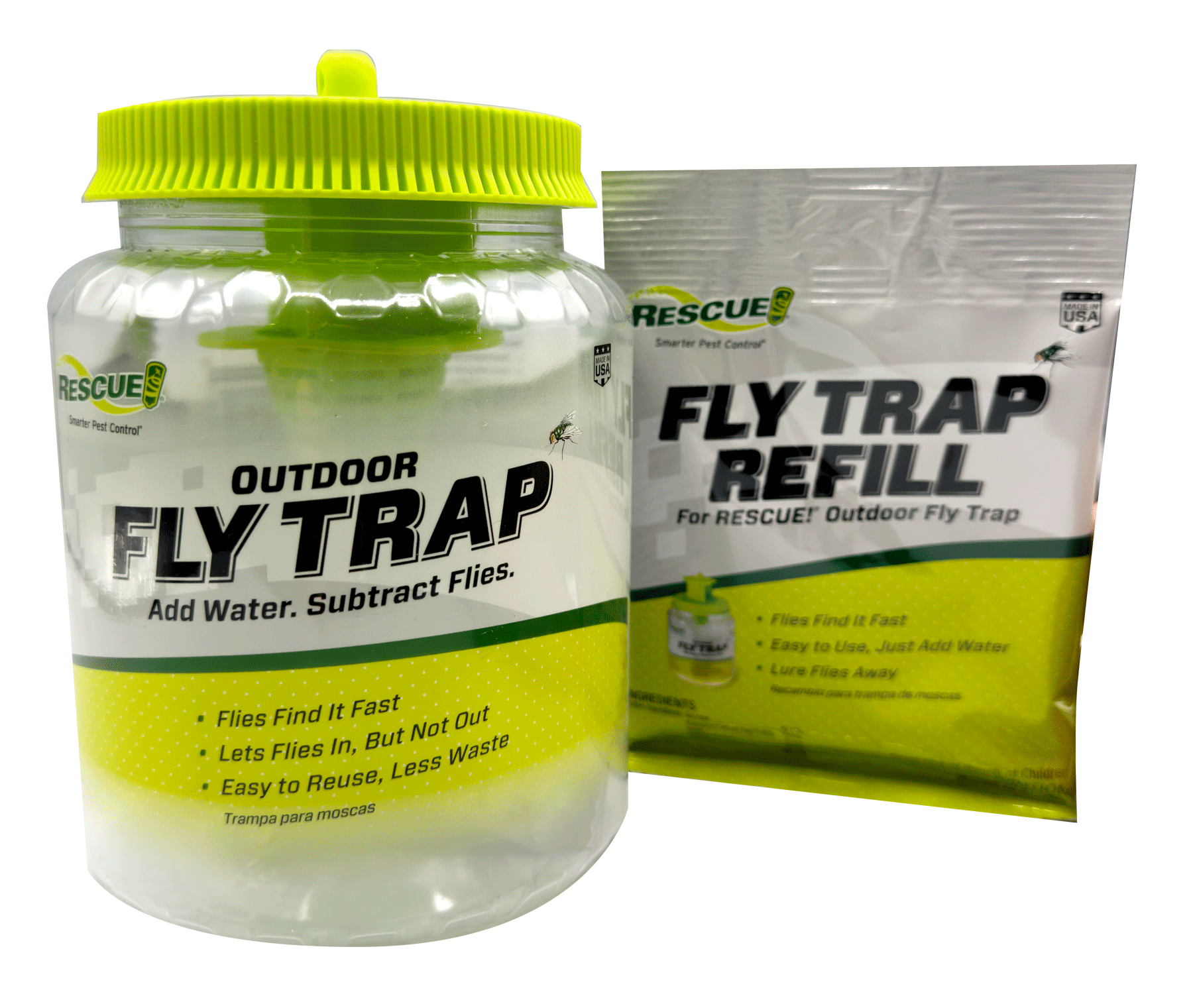 Fruit Fly Traps for Kitchens, 4 Packs Reusable Fly Traps Outdoor