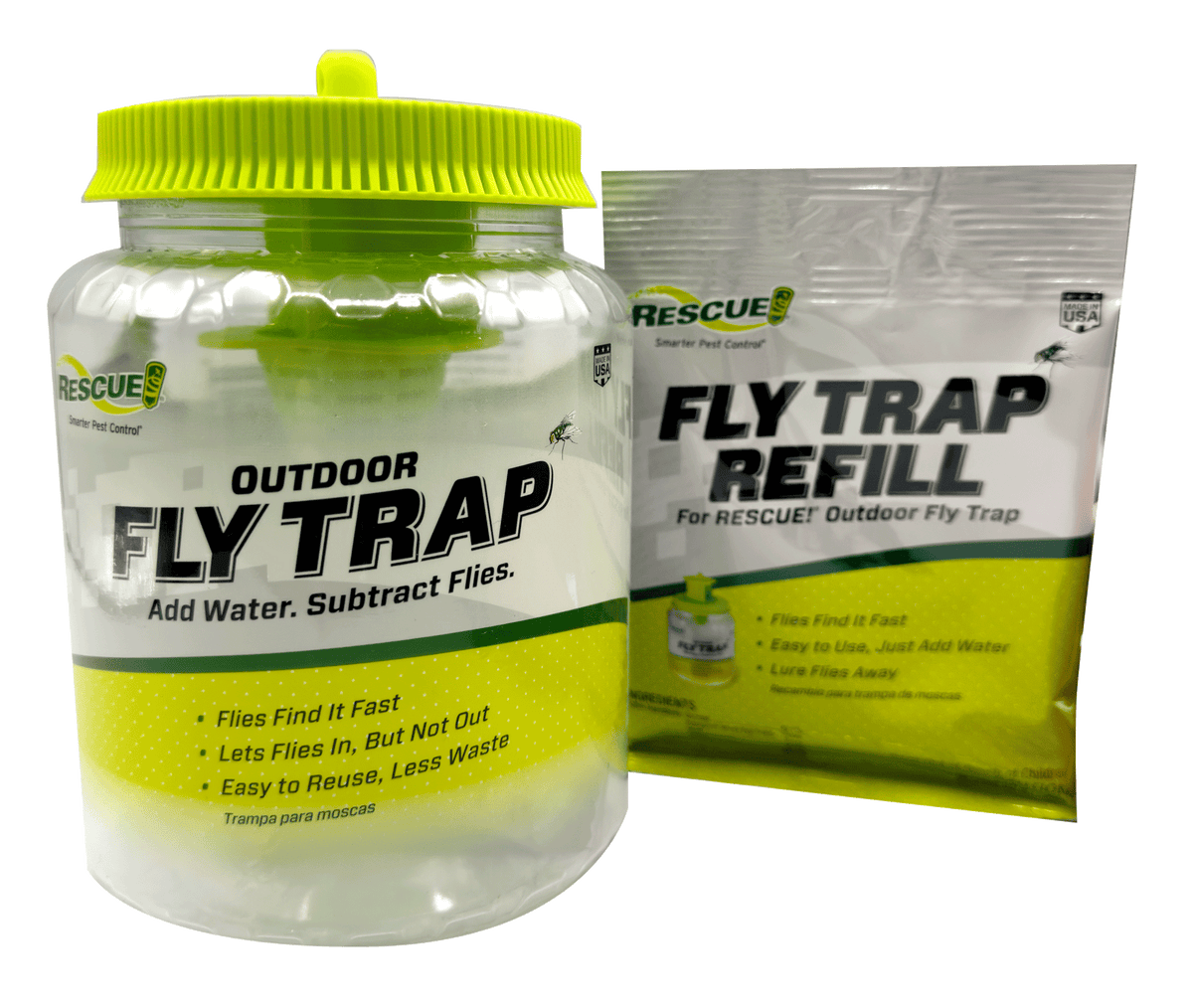 Rescue Reusable Outdoor Fly Trap NaturesGoodGuys