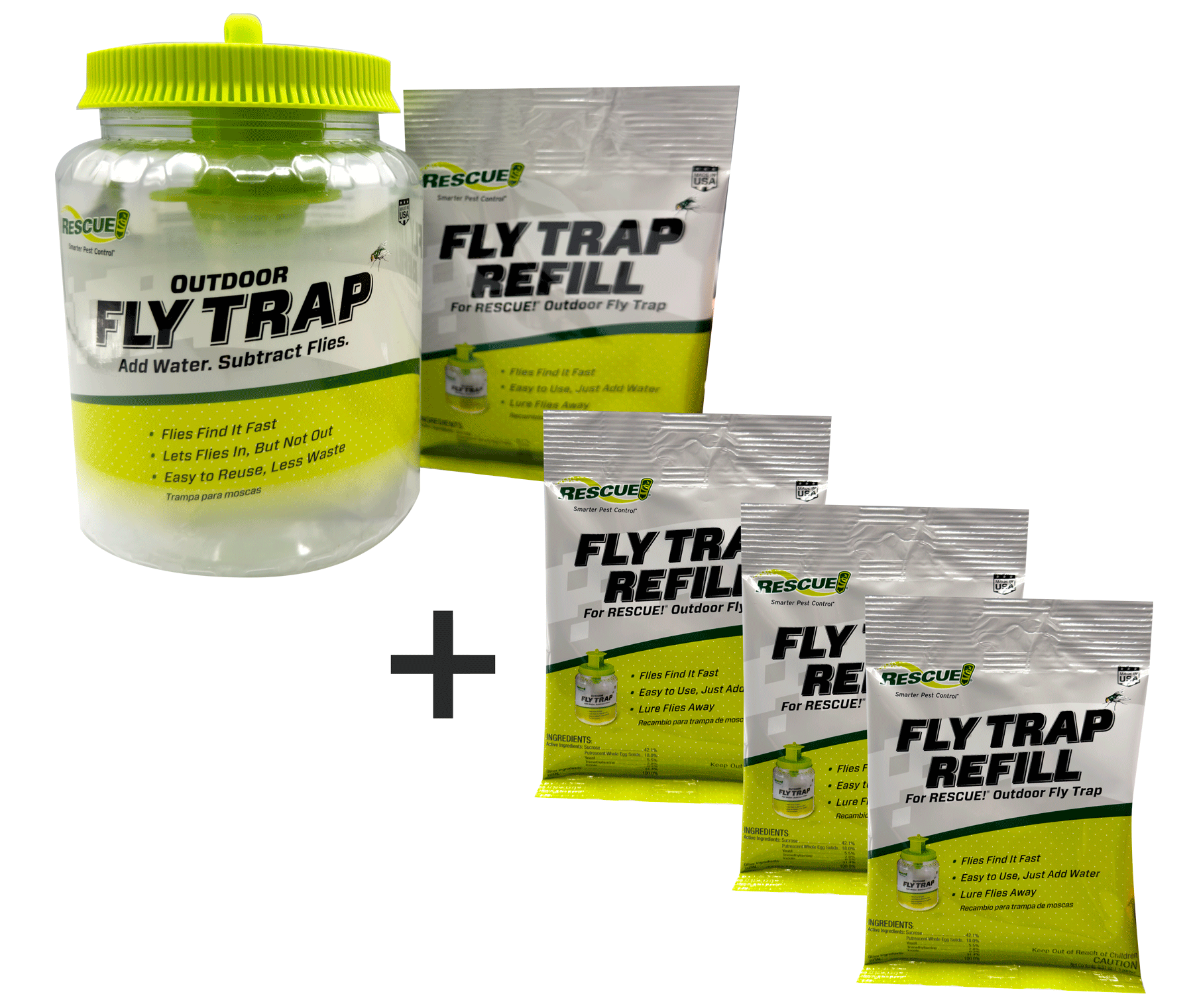 Shop RESCUE! Indoor and Outdoor Fly Traps and Refill at