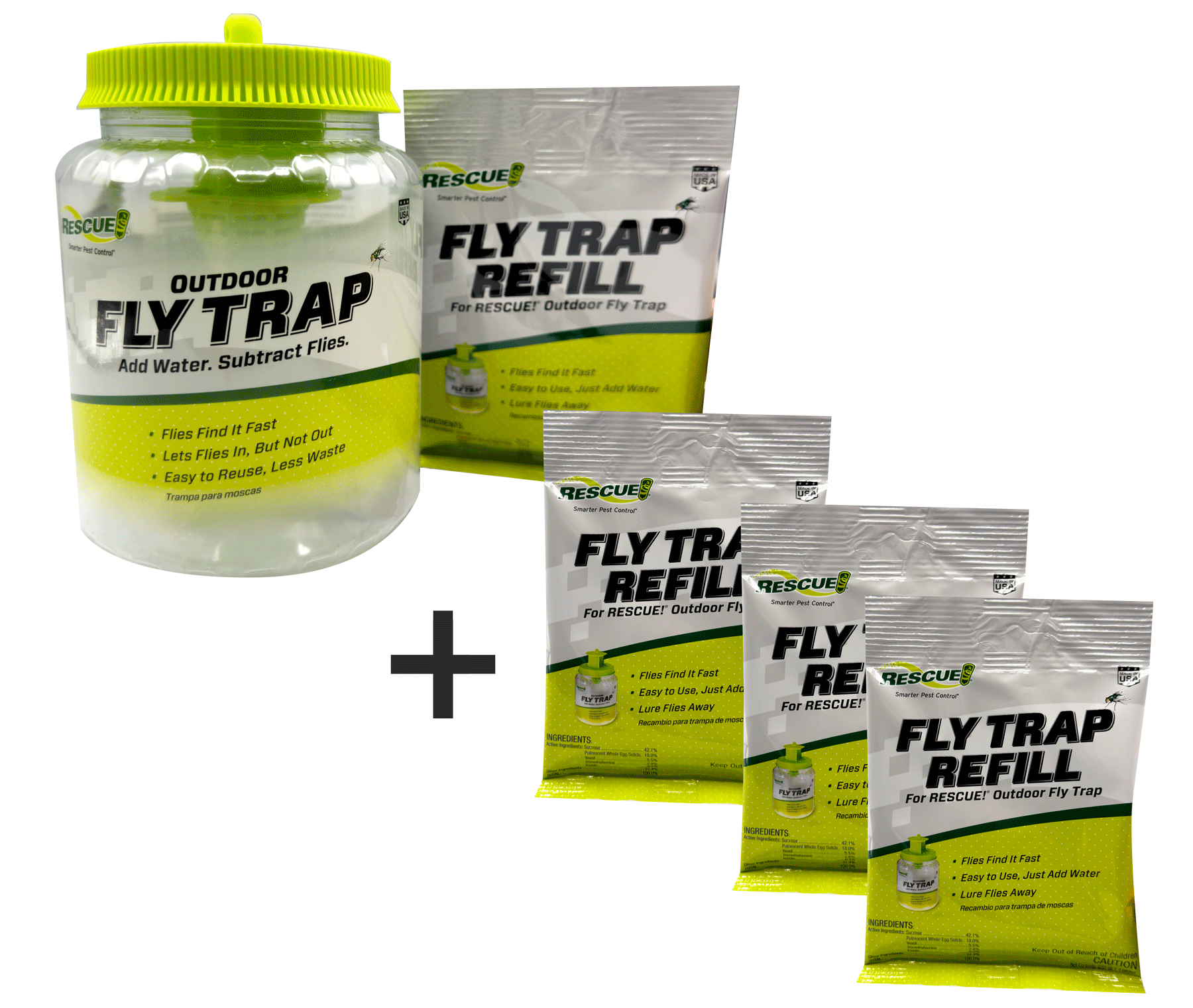 Rescue Reusable Outdoor Fly Trap – NaturesGoodGuys