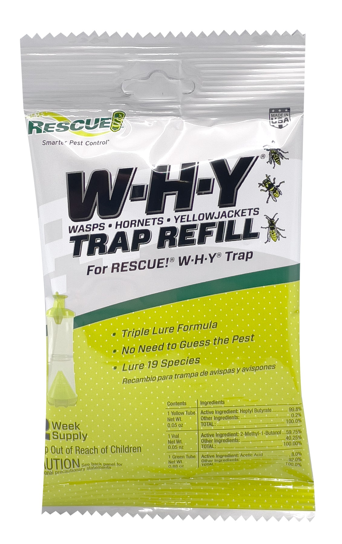 Rescue Outdoor WHY (Wasp-Hornet-Yellow Jacket) Lure Refill – NaturesGoodGuys