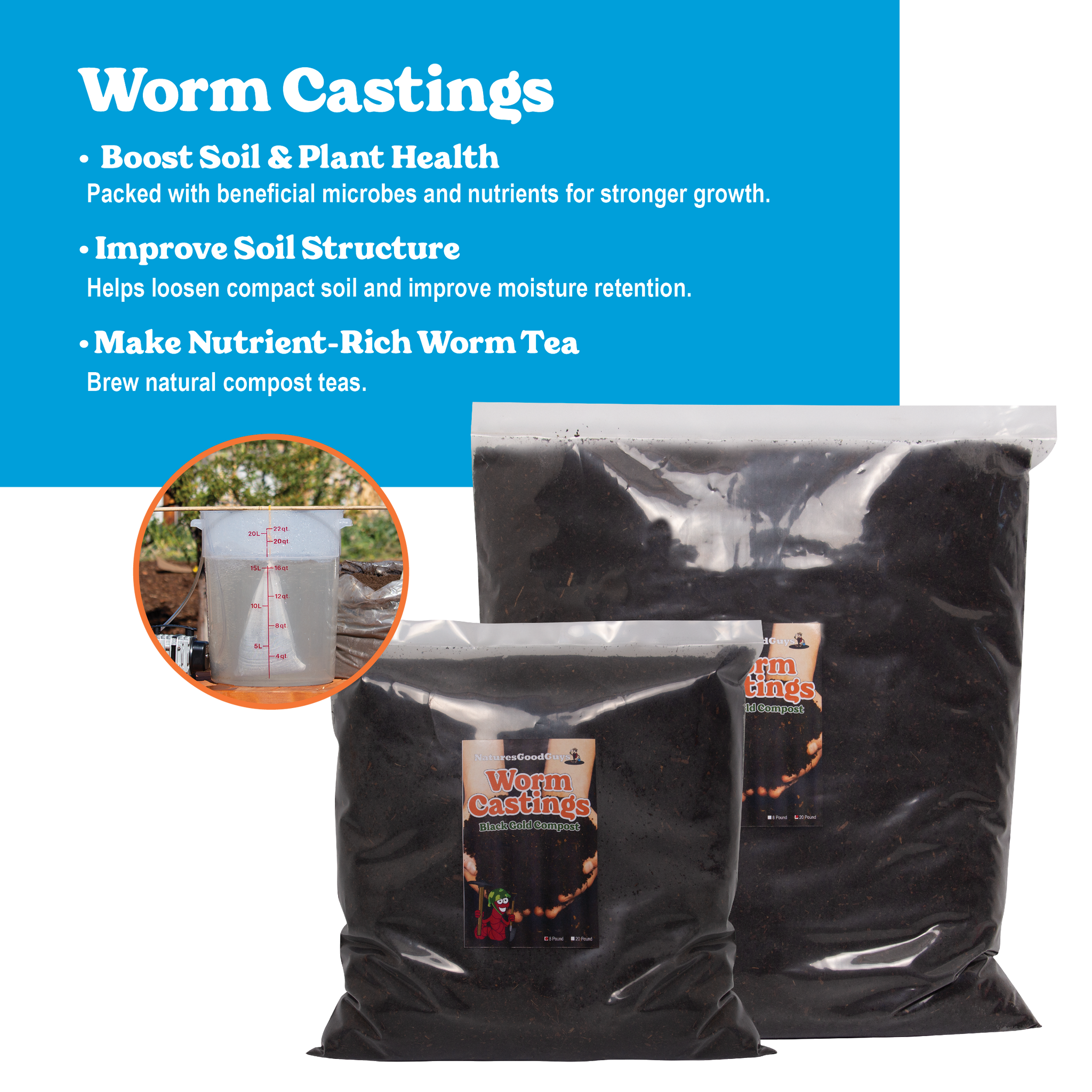 Red Wiggler Worm Castings