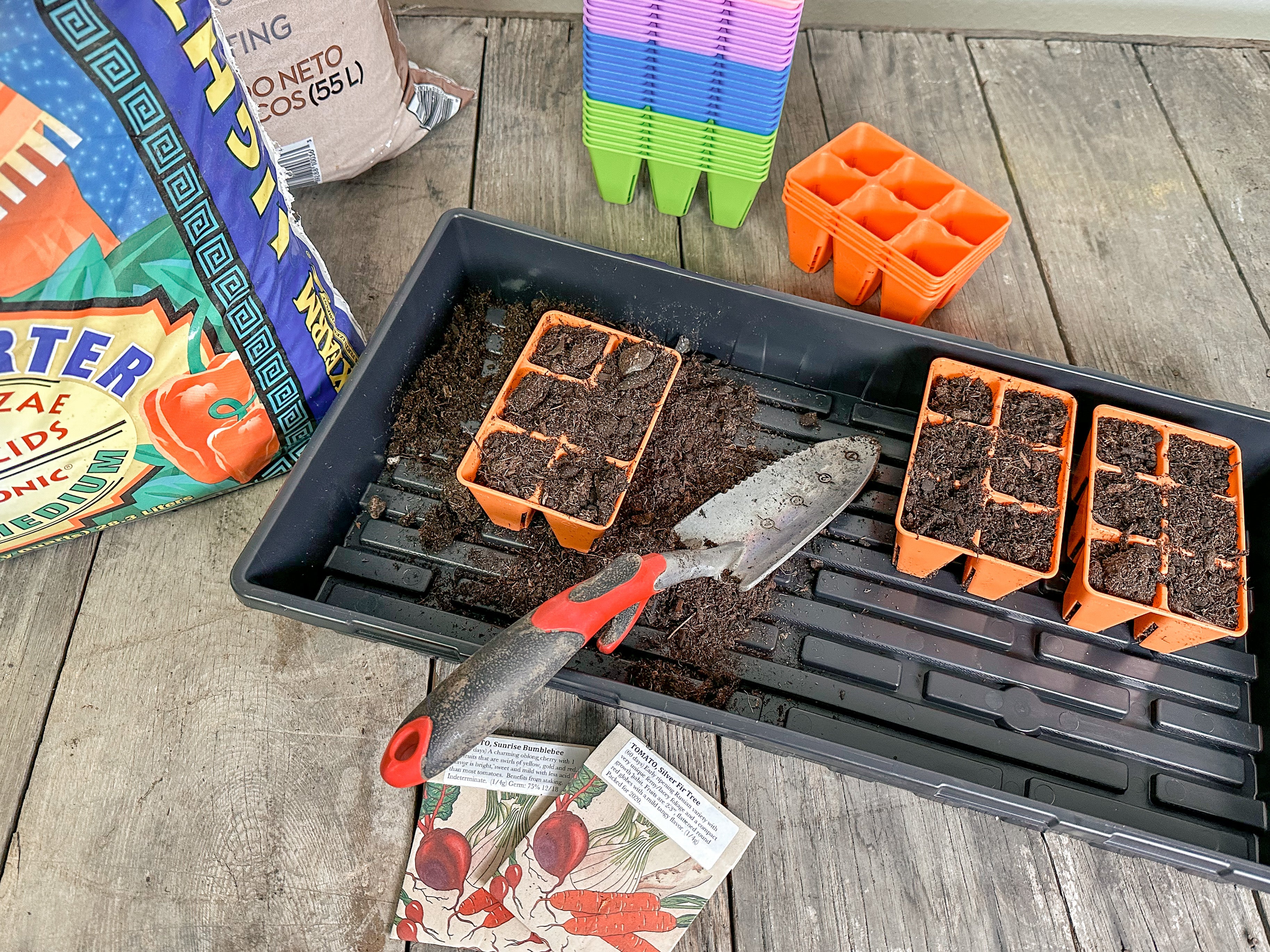 plant plastic trays Heavy Duty 6 Cell Plug Tray – NaturesGoodGuys