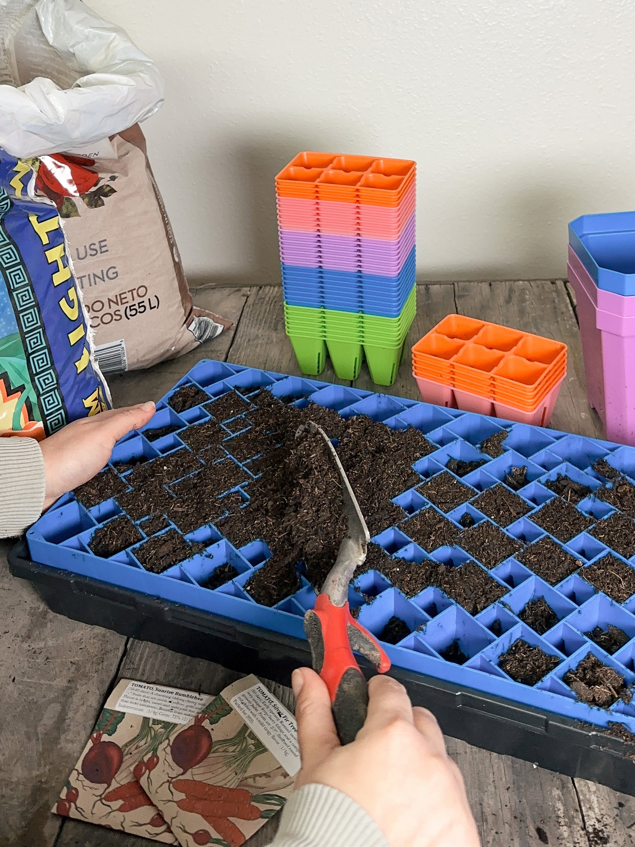 seed planting trays Heavy Duty 72 Cell Plug Tray